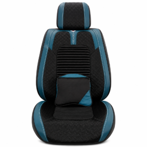 FORRO DE ASIENTO CUERINA-LINO AZUL/NEGRO