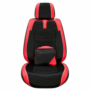 FORRO DE ASIENTO CUERINA-LINO ROJO/NEGRO