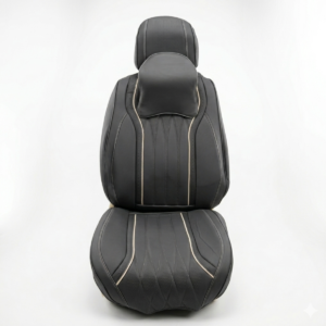FORRO DE ASIENTO CUERINA GRIS CON NEGRO
