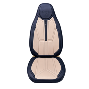 FORRO DE ASIENTO CUERINA BUTACA NEGRO CON BEIGE