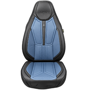 FORRO DE ASIENTO CUERINA BUTACA NEGRO CON AZUL