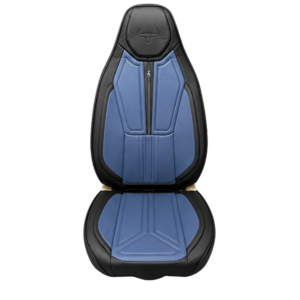 FORRO DE ASIENTO CUERINA BUTACA NEGRO CON AZUL