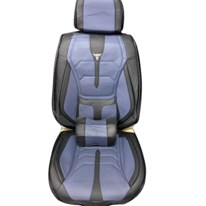 FORRO DE ASIENTO CUERINA NEGRO CON AZUL