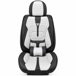 FORRO DE ASIENTO CUERINA NEGRO CON GRIS