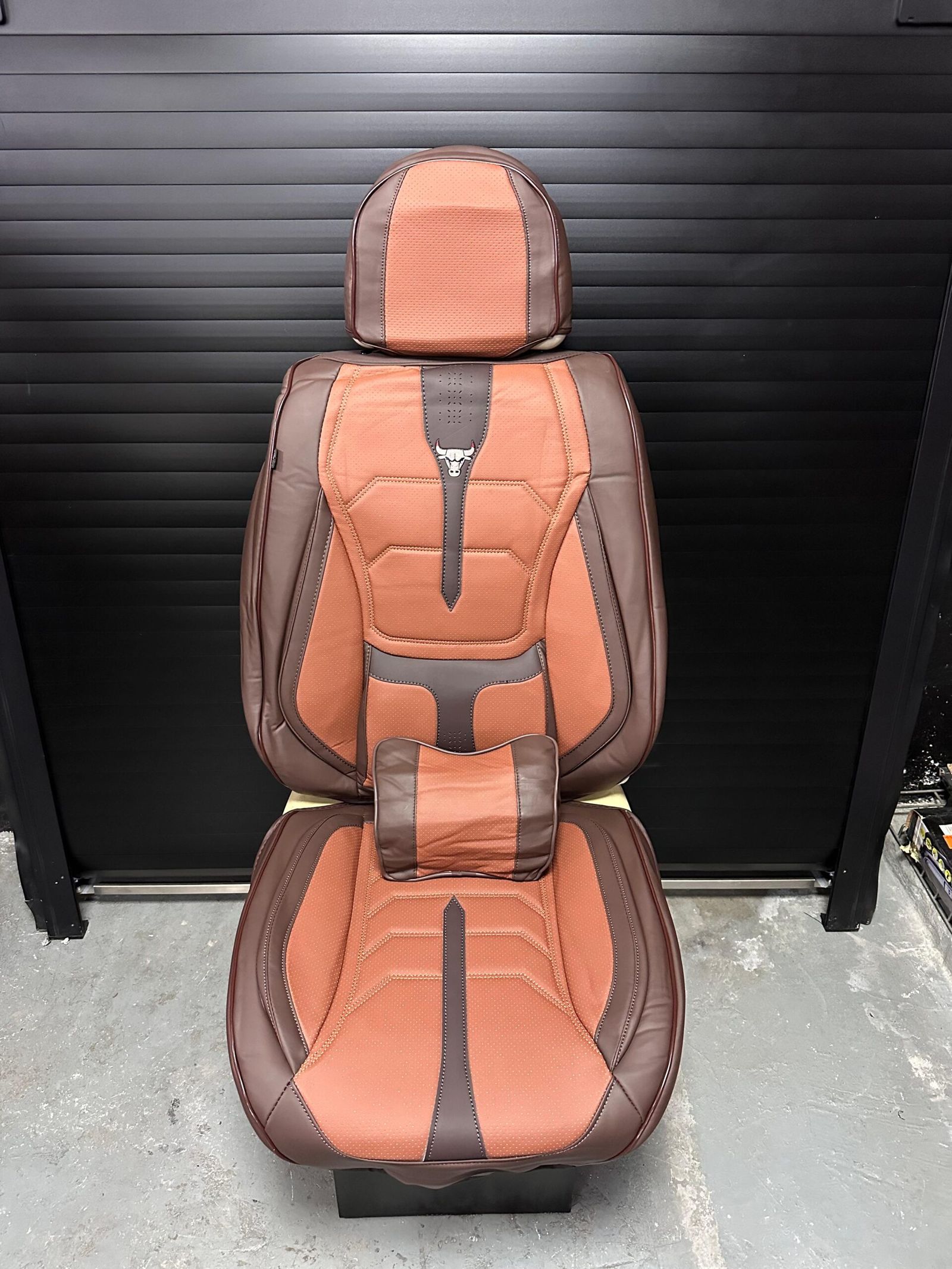 FORRO DE ASIENTO CUERINA CAFE