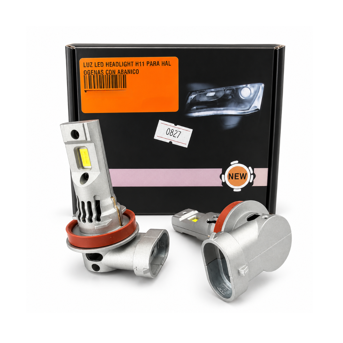LUZ LED HEADLIGHT H11 PARA HALOGENAS CON ABANICO