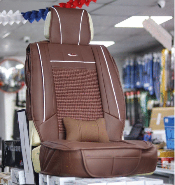 FORRO DE ASIENTO CUERINA MARRON-BEIGE-NEGRO - Image 2