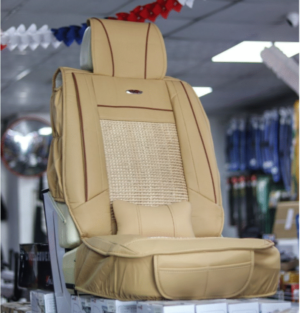 FORRO DE ASIENTO CUERINA MARRON-BEIGE-NEGRO