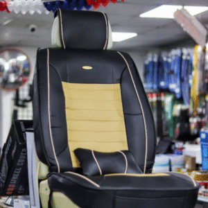 FORRO DE ASIENTO LUXURY-BEIGE/NEGRO CUERINA