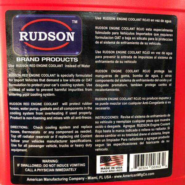 COOLANT ROJO EN GALON-RUDSON - Image 2