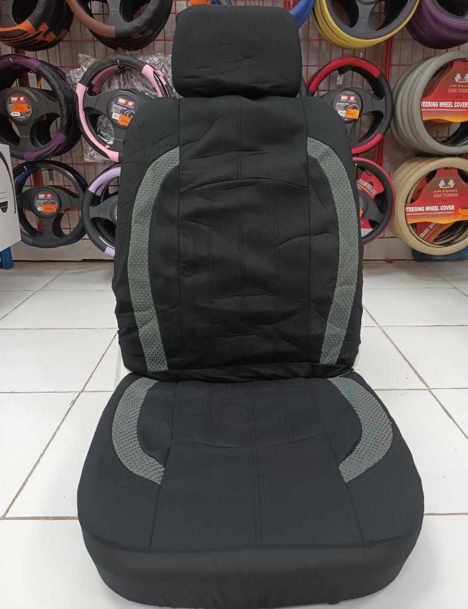 FORRO DE ASIENTO POLIESTER NEGRO/GRIS