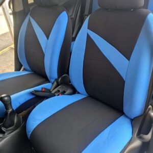 FORRO DE ASIENTO POLIESTER NEGRO/AZUL
