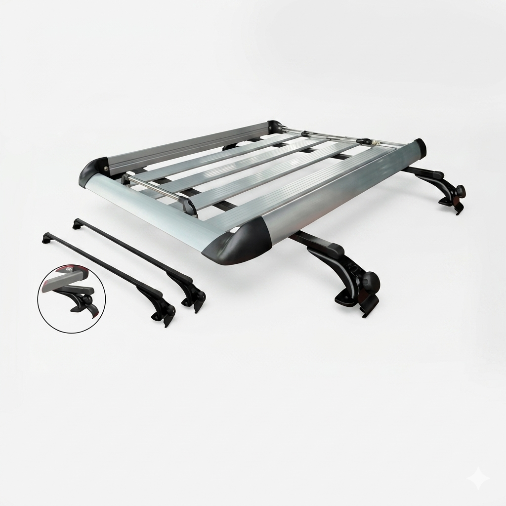 PARRILLA 90X120 PORTAEQUIPAJE CON BARRAS DE 3 GANC