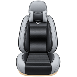 FORRO DE ASIENTO CUERINA SUPER PU NEGRO/GRIS