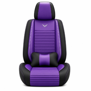 FORRO DE ASIENTO CUERINA SUPER PU NEGRO/PURPURA