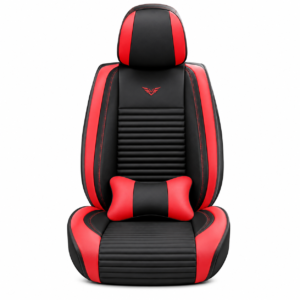 FORRO DE ASIENTO CUERINA SUPER PU NEGRO/ROJO