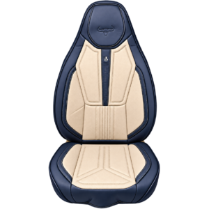 FORRO DE ASIENTO CUERINA BUTACA NEGRO CON BEIGE
