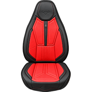 FORRO DE ASIENTO CUERINA BUTACA NEGRO CON ROJO