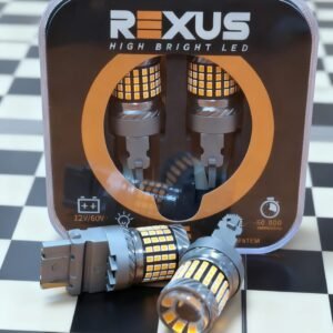 SET BOMBILLOS LEDS SUPER BRIGHT LED 3156-AM LUZ AMBAR