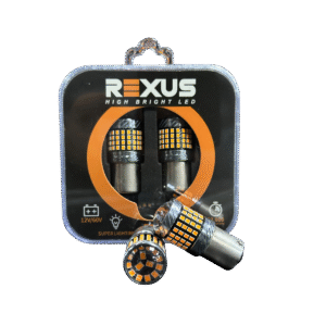 SET BOMBILLOS LEDS SUPER BRIGHT LED 1156-AM LUZ AMBAR