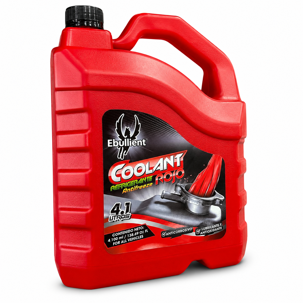 COOLANT REFRIGERANTE ANTIFREEZE ROJO 4.1 LT