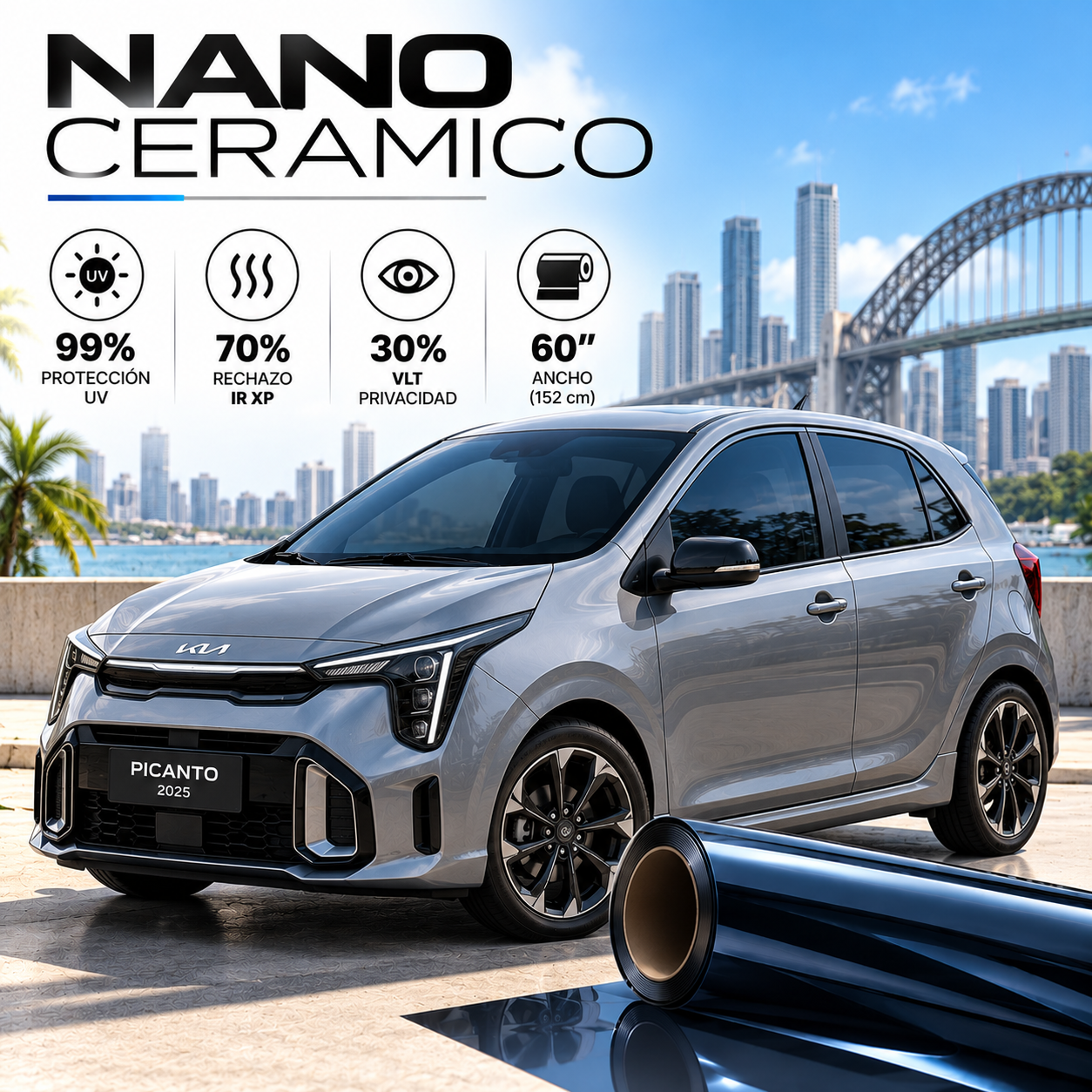 NANO CERAMICO 30% VLT, 70% IR XP, 60"