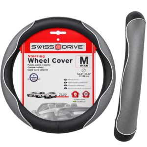 FORRO DE TIMON SWISS DRIVE M WHITE LINE NEGRO/GRIS
