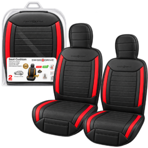 COJIN DE ASIENTO SWISS DRIVE EXCELSIOR NEGRO / ROJ